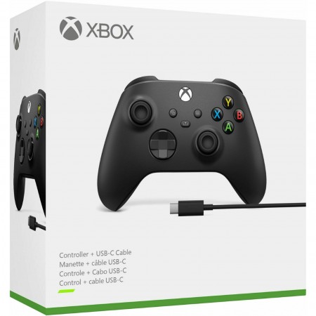 29711 Microsoft Xbox Series Controller Black Cable for Windows USB C 3