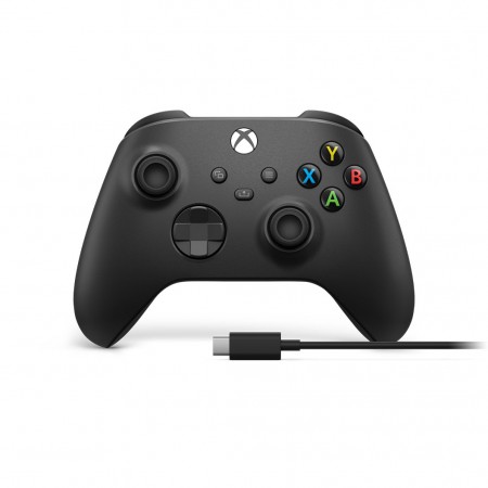 29711 Microsoft Xbox Series Controller Black Cable for Windows USB C 4