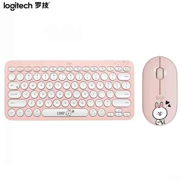 Logitech Line Friends K380 Keyboard M350 Pebble Mouse Multi Device Bluetooth Wireless Windows MacOS Android IOS