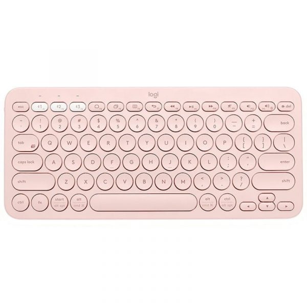 teclado inalambrico logitech k380 rosa en layout 01 l