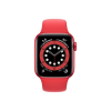 apple watch series 6 44mm aluminium red sport band red 5