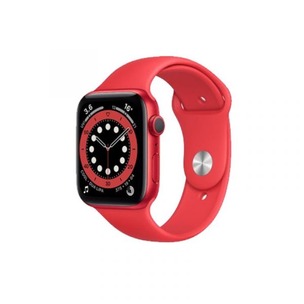apple watch series 6 44mm aluminium red sport band red