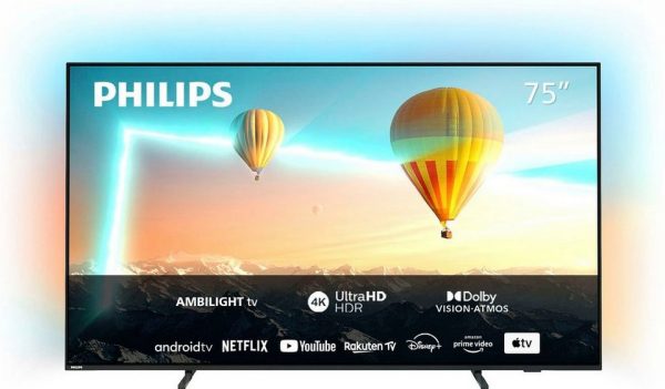 philips 75pus8007 12 led fernseher 189 cm 75 zoll 4k ultra hd android tv smart tv